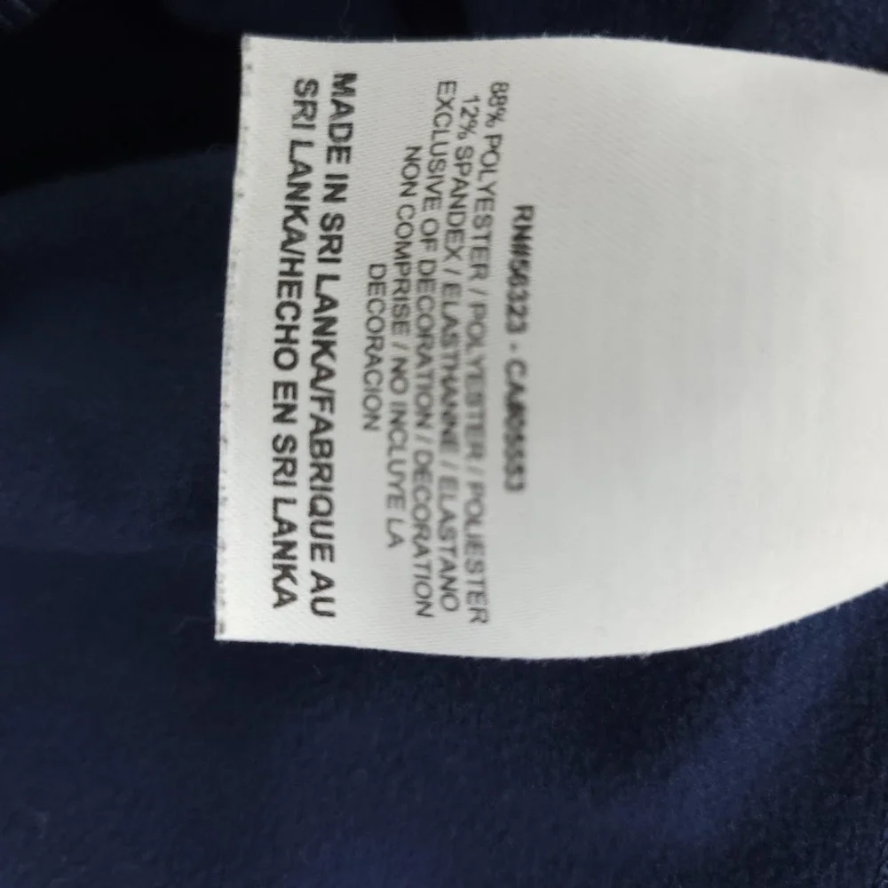 Nike Pro Combat Therma-FIT Pullover Womens XL Blue 1/4 Zip Long Sleeve Athletic